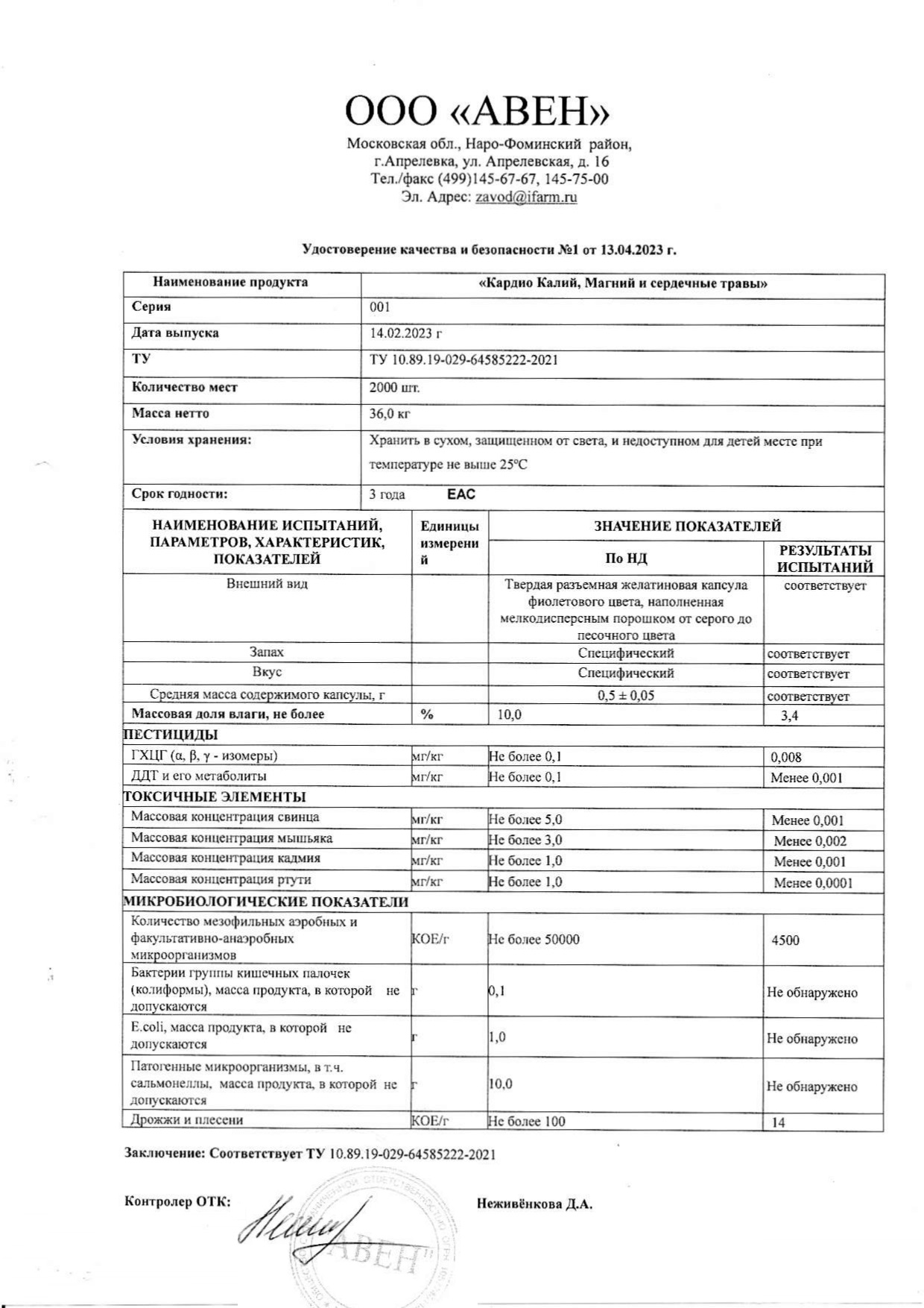 Паспорт №022023